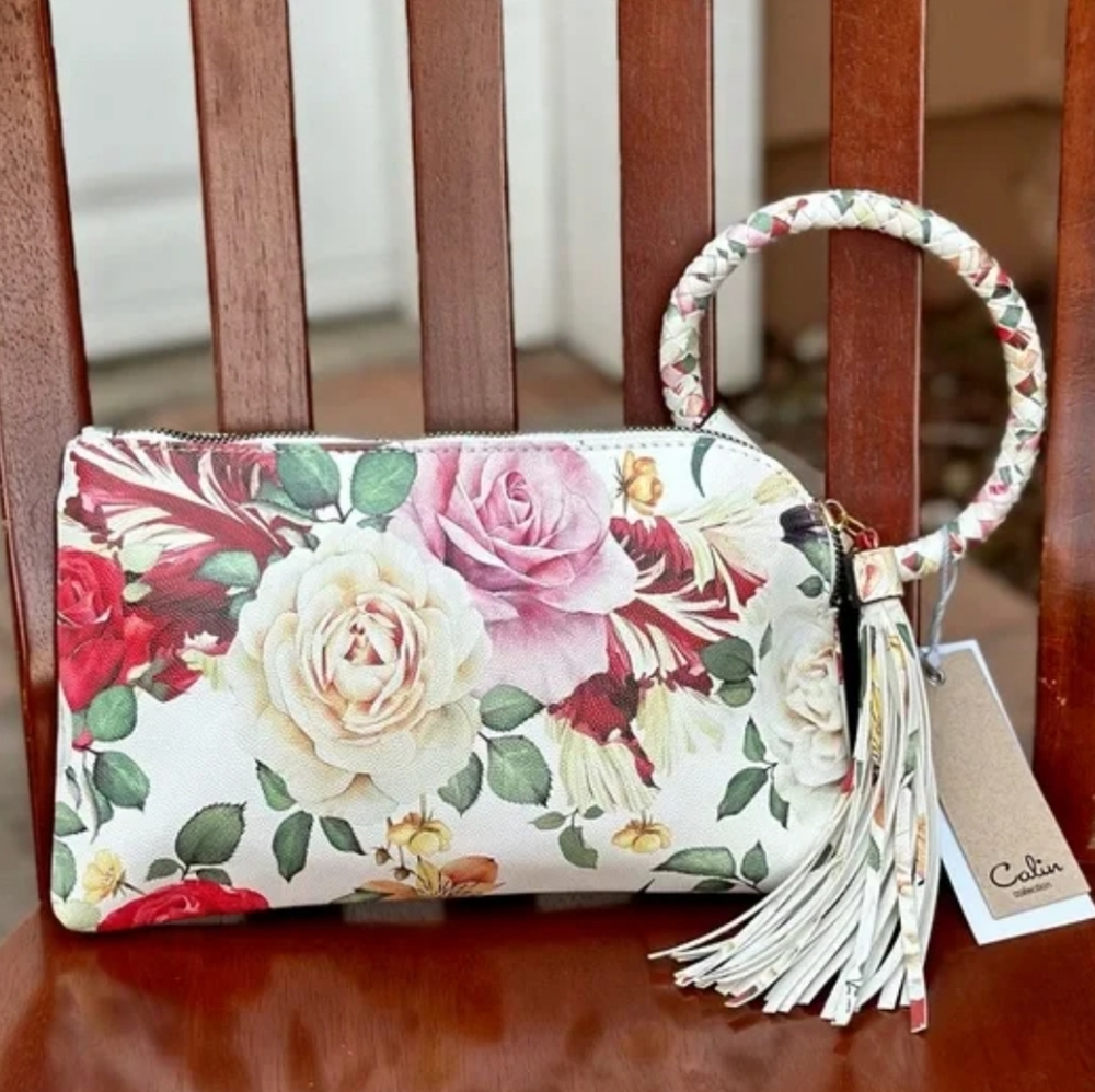 Calin Collection Floral Wristlet/Clutch